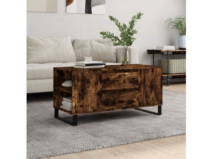 vidaXL Konferenční stolek kouřový dub 102x44,5x50 cm kompozitní dřevo