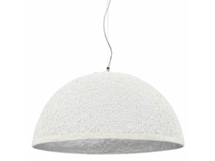 vidaXL Závěsné svítidlo bílo-stříbrné Ø 50 cm E27