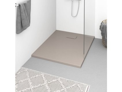 vidaXL Sprchová vanička SMC hnědá 100 x 80 cm