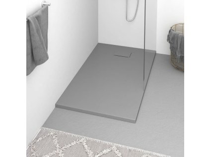vidaXL Sprchová vanička SMC šedá 120 x 70 cm