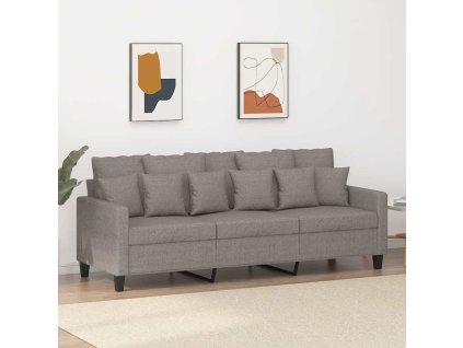 vidaXL 3místná pohovka taupe 180 cm textil
