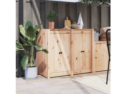 vidaXL Skříňka do venkovní kuchyně masivní borové dřevo