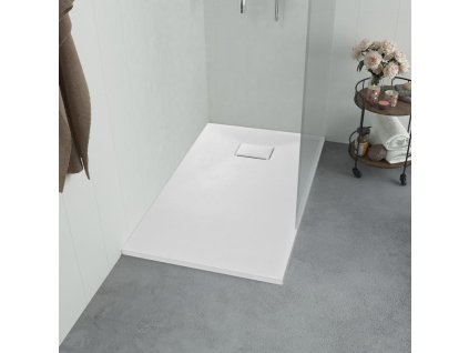 vidaXL Sprchová vanička SMC bílá 90 x 70 cm