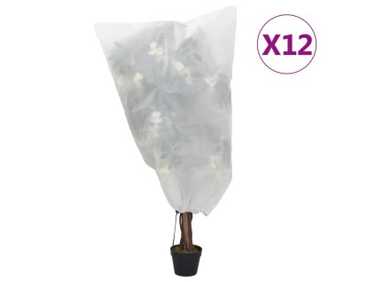 vidaXL Ochranné návleky se stahovací šňůrkou 12 ks 70 g/m² 0,8 x 1,2 m