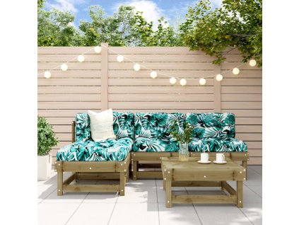 vidaXL 5dílná zahradní sedací souprava impregnovaná borovice