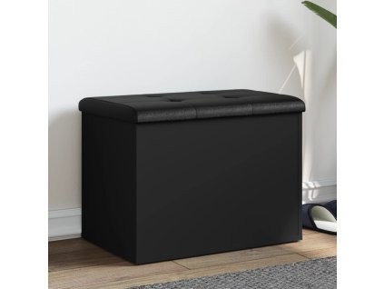 vidaXL Úložná lavice černá 62 x 42 x 45 cm kompozitní dřevo