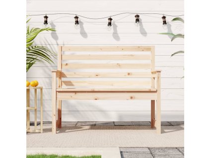 vidaXL Zahradní lavice 109 x 48 x 91,5 cm masivní borové dřevo