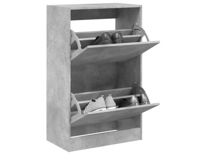 vidaXL Botník betonově šedý 60 x 34 x 96,5 cm kompozitní dřevo