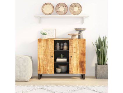 vidaXL Příborník se 2 dvířky 90x33x75 cm masivní mangovníkové dřevo