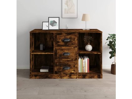 vidaXL Příborník kouřový dub 104,5 x 35,5 x 67,5 cm kompozitní dřevo