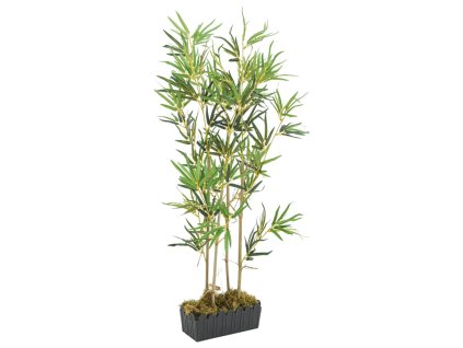 vidaXL Umělý bambus 552 listů 120 cm zelený