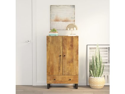 vidaXL Komoda se zásuvkou 60 x 33 x 100 cm masivní mangovník a železo