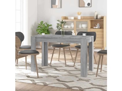 vidaXL Jídelní stůl šedý sonoma 120 x 60 x 76 cm kompozitní dřevo