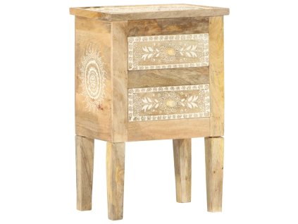 vidaXL Ručně malovaný noční stolek 40 x 30 x 60 cm masivní mangovník