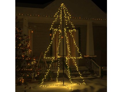 vidaXL Vánoční stromek kužel 300 LED diod dovnitř i ven 120 x 220 cm