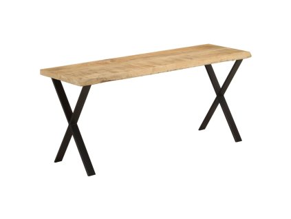 vidaXL Lavice s živou hranou 105 cm masivní akáciové dřevo