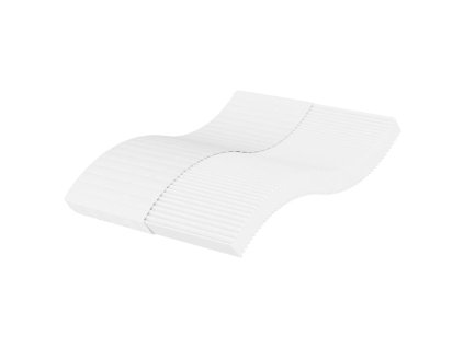 vidaXL Pěnová matrace bílá 120 x 200 cm tvrdost H2 H3