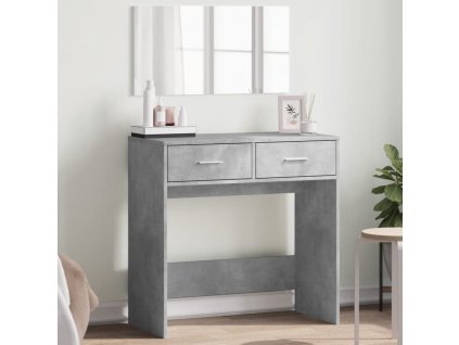 vidaXL Toaletní stolek se zrcadlem betonově šedý 80 x 39 x 80 cm