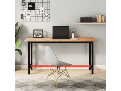 vidaXL Pracovní stůl 150 x 55 x 81,5 cm masivní bukové dřevo a kov