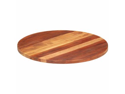 vidaXL Stolní deska masivní akáciové dřevo kulatá 25–27 mm 70 cm