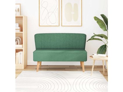 vidaXL Pohovka textil 117 x 55,5 x 77 cm zelená