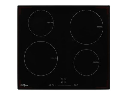 vidaXL Indukční deska 4 varné zóny dotykové ovládání sklo 7 000 W