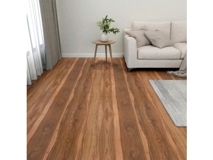 vidaXL Samolepicí podlahové desky 55 ks PVC 5,11 m² hnědé