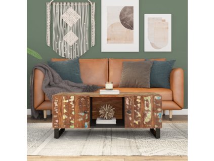 vidaXL Konferenční stolek 100x54x40 cm recyklované dřevo a kompozit