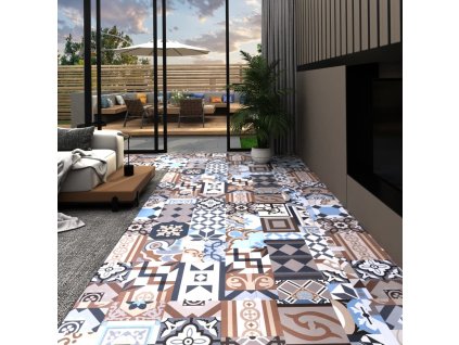vidaXL Podlahová krytina PVC samolepicí 5,11 m² mono vzor