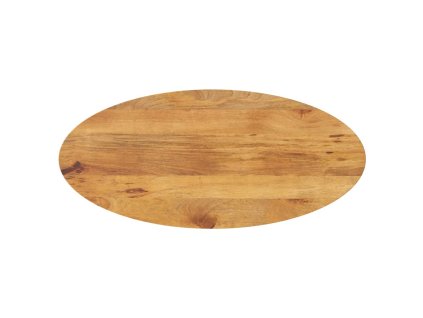 vidaXL Stolní deska 140x50x2,5 cm oválná masivní mangovníkové dřevo