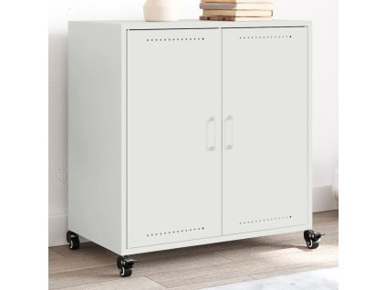 vidaXL Příborník bílý 68x39x72 cm ocel