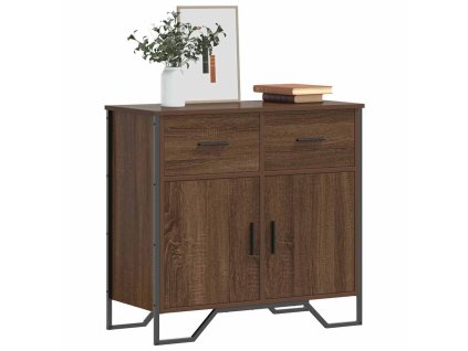 vidaXL Příborník hnědý dub 79,5 x 35,5 x 74,5 cm kompozitní dřevo