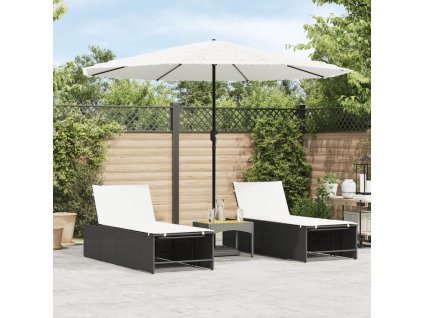 vidaXL Zahradní slunečník s ocelovou tyčí bílý 324 x 324 x 247 cm