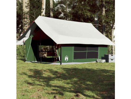 vidaXL Kempingový stan pro 5 osoby zelený nepromokavý