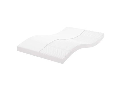 vidaXL Pěnová matrace bílá 120 x 220 cm 7 zón tvrdost 20 ILD