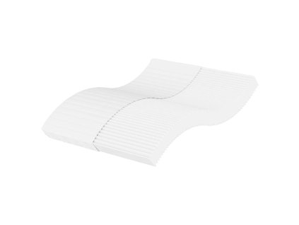 vidaXL Pěnová matrace bílá 140 x 220 cm tvrdost H2 H3