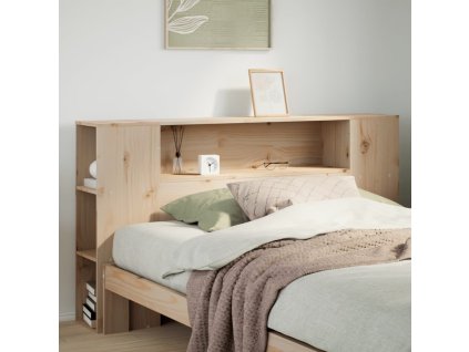 vidaXL Čelo postele s úložným prostorem 140 cm masivní borovice