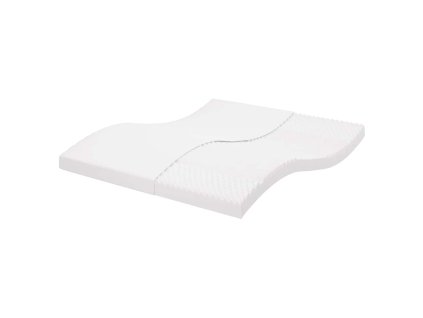 vidaXL Pěnová matrace bílá 160 x 220 cm 7 zón tvrdost 20 ILD