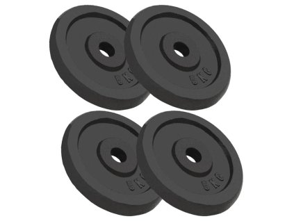 vidaXL Kotouče na činky 4 ks 4x 5 kg litina