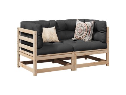 vidaXL 2dílná zahradní sedací souprava masivní borové dřevo