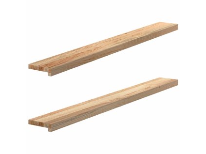 vidaXL Okenní parapety 2 ks neošetřené 140x15x2cm masivní dubové dřevo