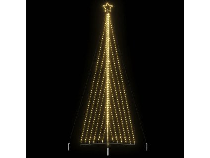 vidaXL LED vánoční stromek 789 teplých bílých LED diod 476 cm