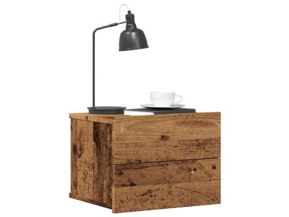 vidaXL Nástěnné noční stolky 2 ks old wood 40 x 32 x 30 cm