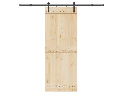 vidaXL Sada příslušenství pro posuvné dveře 213,5 cm ocelová černá