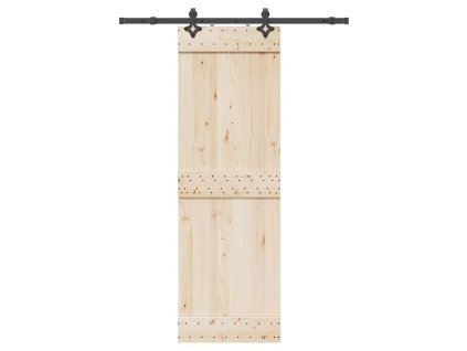vidaXL Sada příslušenství pro posuvné dveře 152,5 cm ocelová černá