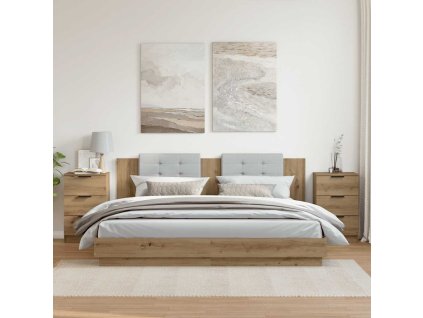 vidaXL Noční stolky 2 ks dub artisan 40 x 36 x 65 cm kompozitní dřevo