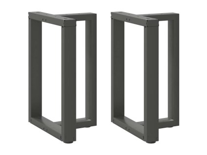 vidaXL Nohy k jídelnímu stolu ve tvaru T, 2 ks, antracitové, 50 x 35 x (72-73) cm, ocel