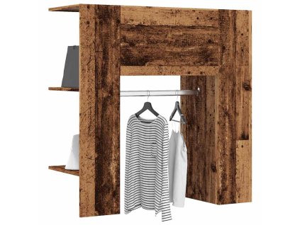 vidaXL Skříň do předsíně starého dřeva 97,5x37x99 cm kompozitní dřevo