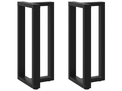 vidaXL Nohy barového stolu ve tvaru T, 2 ks, černé, 50 x 35 x (90-91) cm, ocel