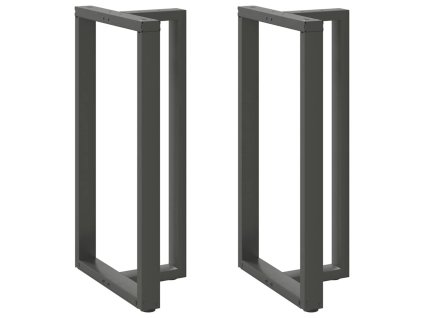 vidaXL Nohy barového stolu ve tvaru T, 2 ks, antracitové, 60 x 35 x (110-111) cm, ocel